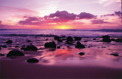 Beach At Sunset