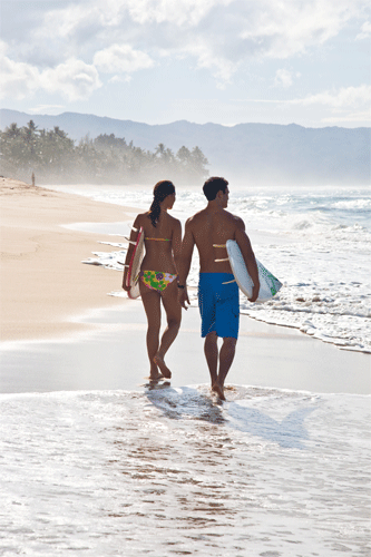 Couple With Surfboards